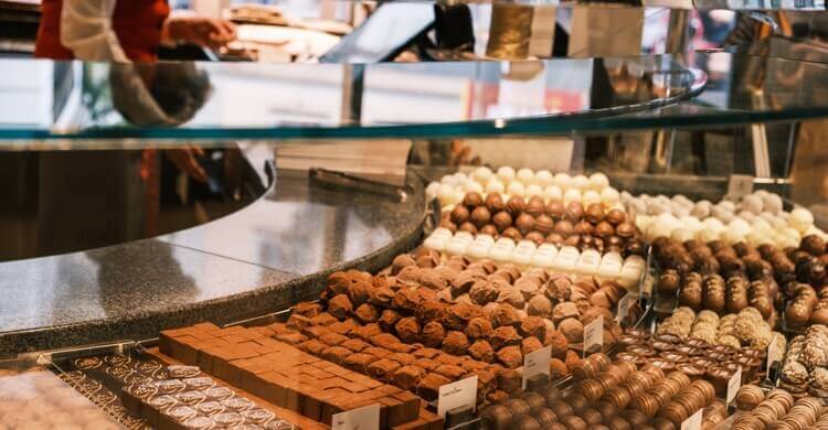 lokaler Handel in der Schweiz Schokolade
